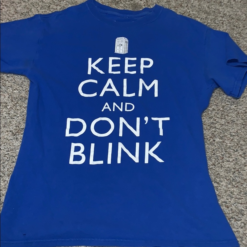 Two doctor who shirts worn